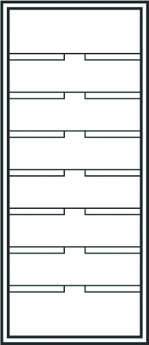 Organizing Station, 35 shelves, 40 openings, Legal size