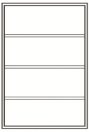 Organizing Station, 3 shelves, 4 openings, Jumbo<br />DA-SR2691