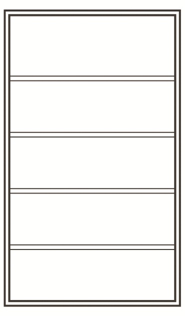Organizing Station, 4 shelves, 5 openings, Jumbo