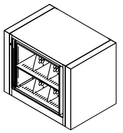 Adder Unit, Letter Size, 2 openings, 2 shelves per side, 30-3/4&quot;w x 25&quot;d x 30&quot;h