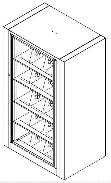 Starter Unit, Legal Size, 5 openings, 5 shelves per side, 45-1/2&quot;w x 31&quot;d x 61-1/2&quot;h