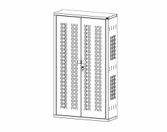 Hinged Door Cabinet, Double Doors, 42"w x 15"d x 72"h<br />DA-WS-4272HD