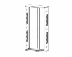 Hinged Cabinet without Doors, No Doors, 42&quot;w x 15&quot;d x 84&quot;h