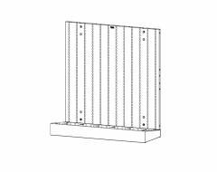 Universal Weapons Rack, Rack w/Base (1) 4215, (1) 4240<br />DA-UWR4243