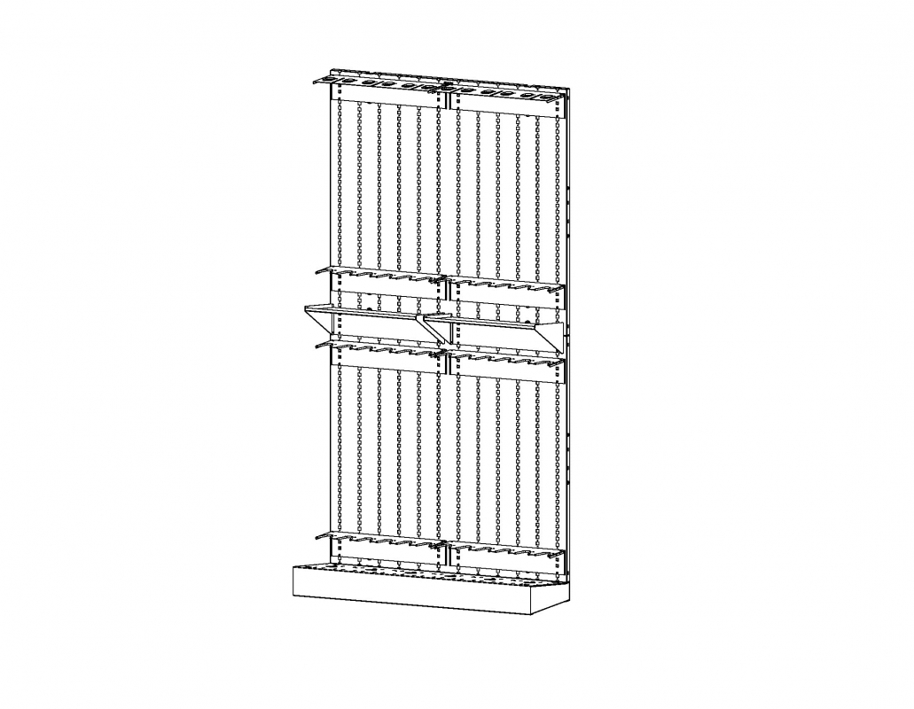 Universal Weapons Rack - M16, Store 24 M16, UWR4283, (4) 7206, (4) 8406, (2) 5721, (1) 6386