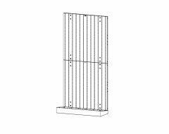 Universal Weapons Rack, Rack w/Base, (1) 4215, (2) 4240