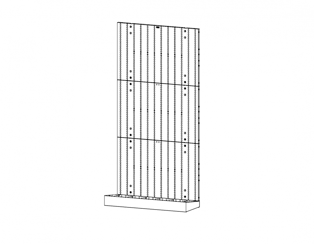 Universal Weapons Rack, Rack w/Base (1) 4215, (3) 4227