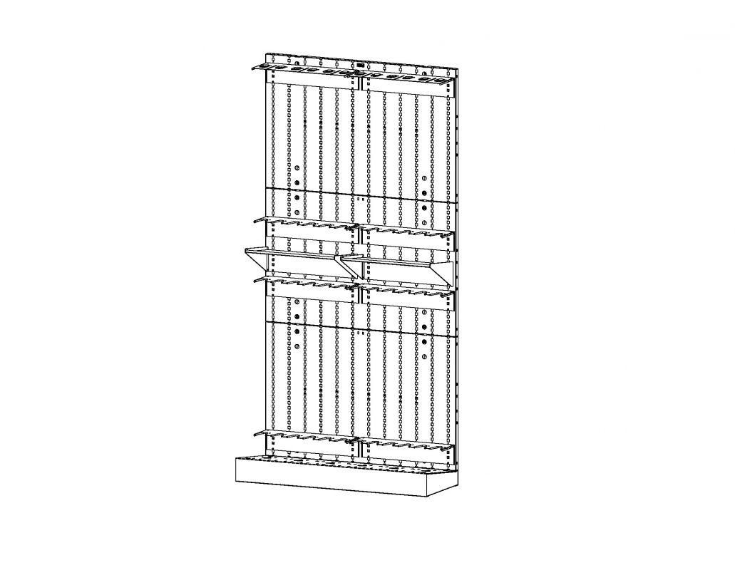 Universal Weapons Rack - M16, Store 24 M16, UWR4284, (4) 7206, (4) 8406, (2) 5721, (1) 6386