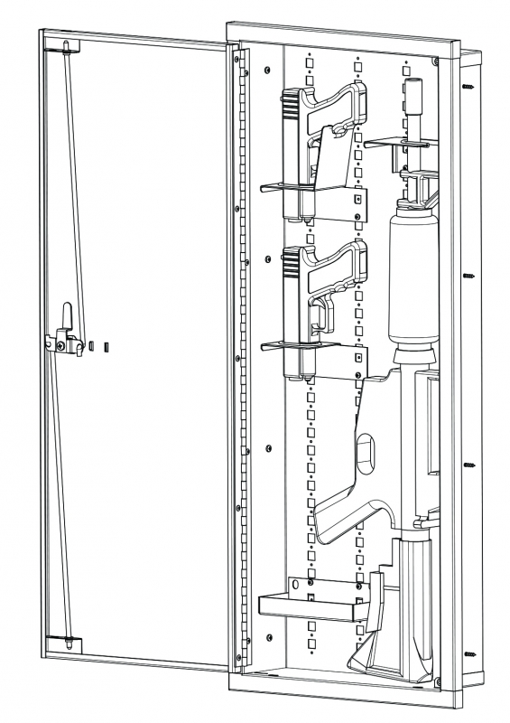 Recessed Storage Locker