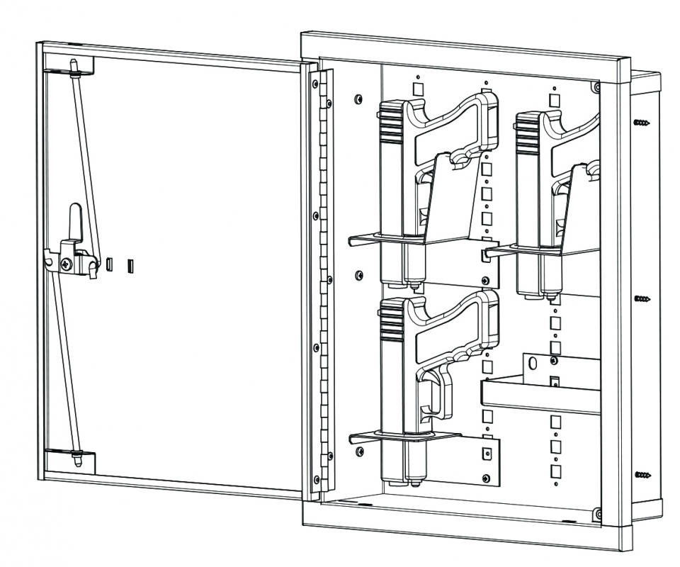 Recessed Storage Locker